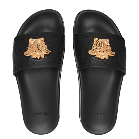 rubber versace slides women|versace slides women sale.